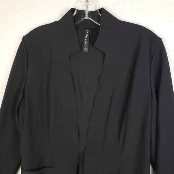 Athleta Cosmic Blazer Jacket Black size 10 Athleisure Office Minimalist 350837 - Picture 4 of 15